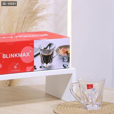 طقم كاسة شاي/6 زجاج سادة 125مل KTZB150 معلوج ++BM2