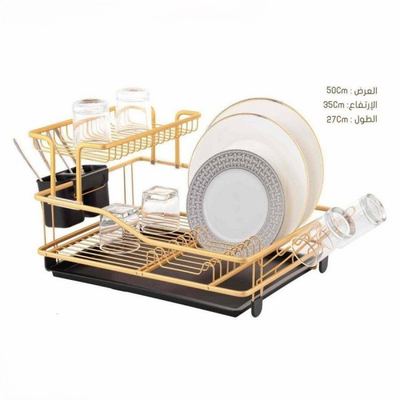 مشك صحون طابق ونص المنيوم ثقيل ذهبي