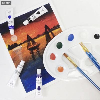 باليت رسم مع فراشي