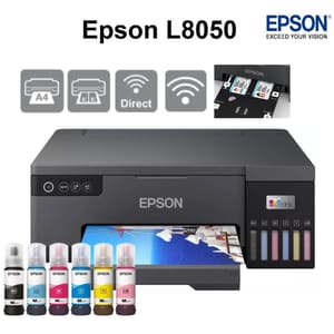 طابعة احترافية 6 الوان Epson EcoTank L8050