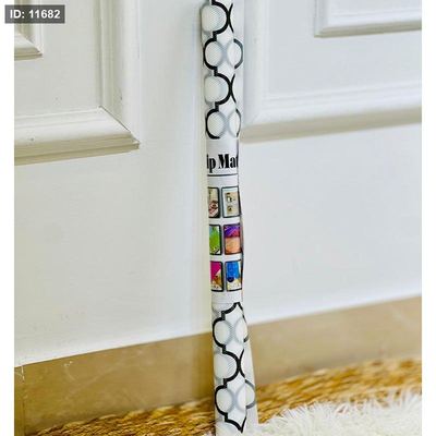 رول مطبخ مشمع 45*1متر بلاستك ابيض K302/7 مرسم اشكال اسلامية ملون =VGR1