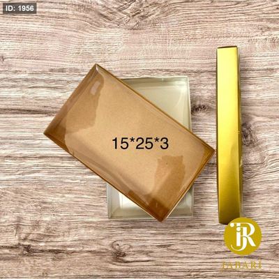 علب تغليف كرتون وجه شفاف 3*25*15