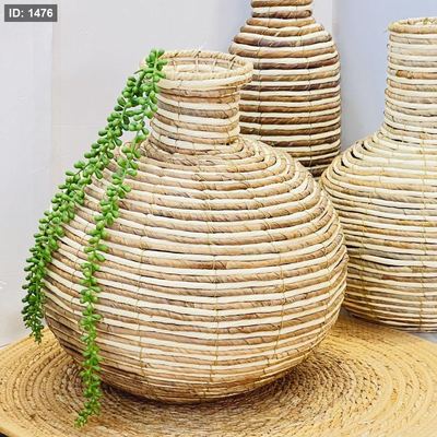مزهرية قش ارتفاع 40 سم حجم كبير