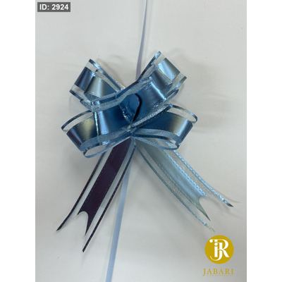 شبر ورق & شيفون زم ازرق ( 3*49 سم ) 12 قطعة