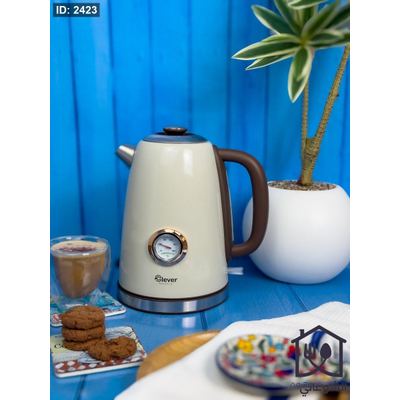 غلاية ماء كهربائية مع ساعة حرارة CLEVER 1.7L