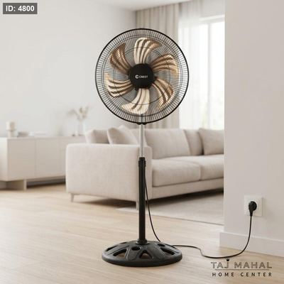 مروحة عمودية بـ 6 ريش ألومنيوم ذهبية من كريست