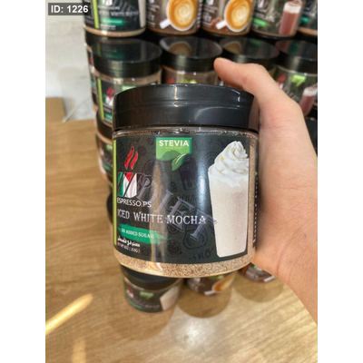 ايس وايت موكا iced white mocha دايت خالي من السكر وزنه 255غرام