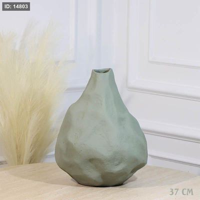 تحفة فازة 37سم شكل بركان بستاشيو GR-25042A نحاس هندي %ه11