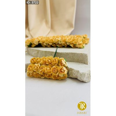 ورد صناعي ورق ( برتقالي فاتح )