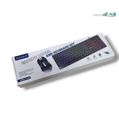 لوحة مفاتيح مع ماوس سلكي AOAS GAMING