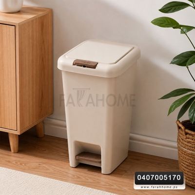 سطل مهملات دعسة كبسة مستطيل حجم كبير 10L