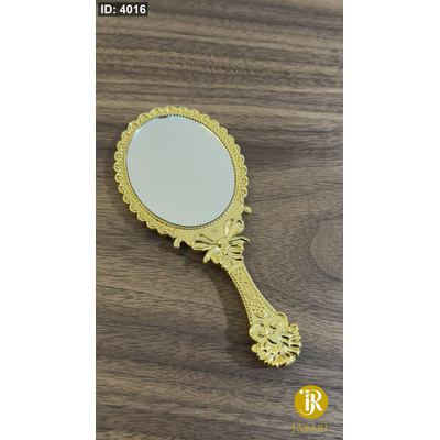 مرآه بلاستيك ذهبي ( 20*9 cm ) ( قابلة للطي )