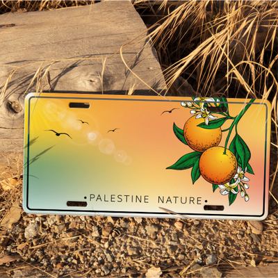 Car Plate - برتقال فلسطين