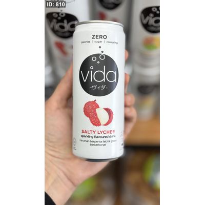 مشروب غازي vida فيدا بنكهة اللوتشي دايت صفر سكر وصفر سعرات وزنها 325غرام❤️
