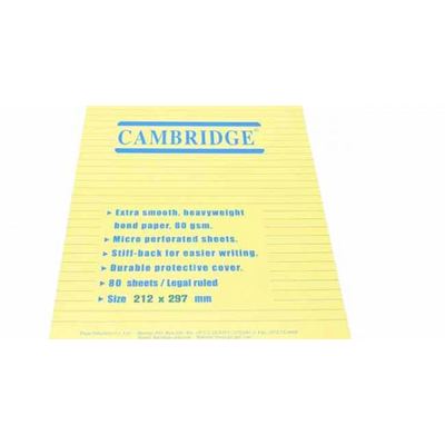 دفتر بلوك ورق أصفر سلك A4 CAMBRDGE