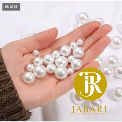 خرز لولو ابيض 16mm (مثقوب)
