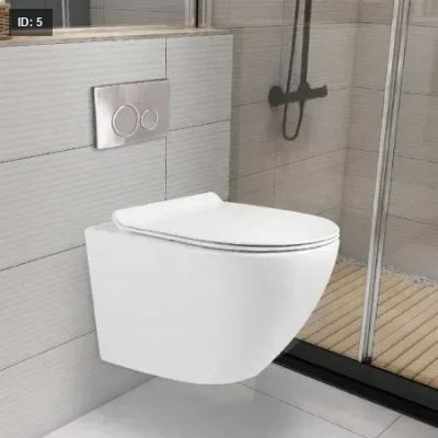 مرحاض معلق ابيض نفخ