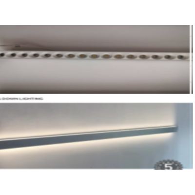 انارة ليد لينير عدسات اب داون LUTECA AKO D-XTD 3570 GLENS 10 + 50 W 120 CM 3000K BK + BK