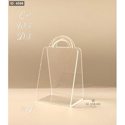 شنطة اكريلك ( 5*5*9 cm ) ~ 12 قطعة ~