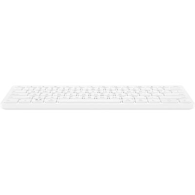 HP 350 Compact Multi-Device Bluetooth White Keyboard (692T0AA) لوحة مفاتيح صغيرة الحجم متعددة الأجهزة تعمل بتقنية البلوت