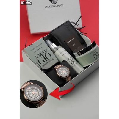 طقم هدية - ARMANI BOX / الشبابي - ٥ قطع /شامل علبة