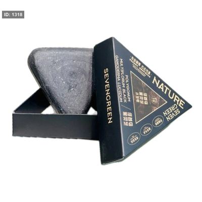 صابونة سيفن غرين السوداء للشَّعر SevenGreen Black Herbal Shampoo Soap