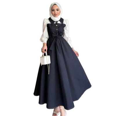 فستان جينز مع القميص