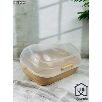 صندوق / حافظة خبز بلاستيك مع غطاء