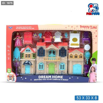 بيت الأحلام المصغّر بطارية – Dream House Doll Playset