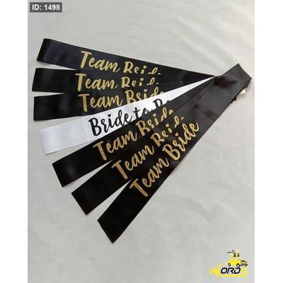 اوشحة Bride و Team Bride