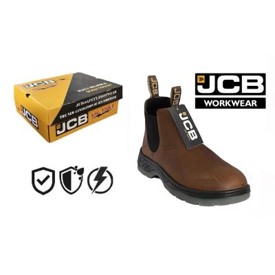 JCB-حذاء عمل بوز جلد مقوى