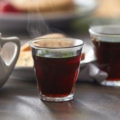 طقم كاسات شاي تقليدي حجم كبير موديل 307 صناعة مصرية زجاج صوديومي