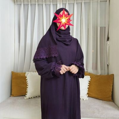 طقم اواعي صلاة ايروبن سادة مصري دانتيل مع كلفة ثقيل