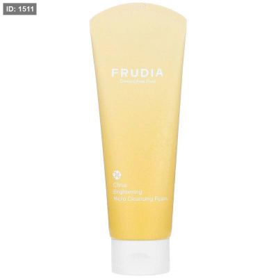 غسول التفتيح بخلاصة الحمضيات Citrus Brightening Micro Cleansing Foam من فروديا – 145 مل Frudia Citrus Brightening Micro 