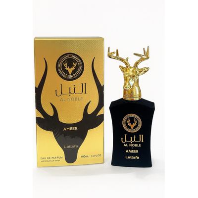 Al Noble Ameer – النبيل أمير، عطر شرقي فاخر برائحة فريدة وجذابة.