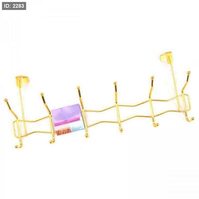 علاقة باب 6عين سلك حديد ذهبي معرج BL87/9 =()