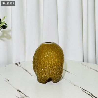 فازة 20سم زجاج زيتي مثلج معلوج K197/15 =ك4
