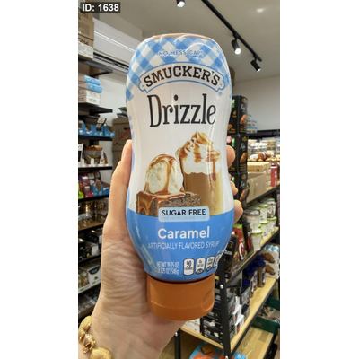 سيروب الكراميل الخالي من السكر سموكرز دريزل (Smucker's Drizzle Sugar Free Caramel Flavored Syrup)