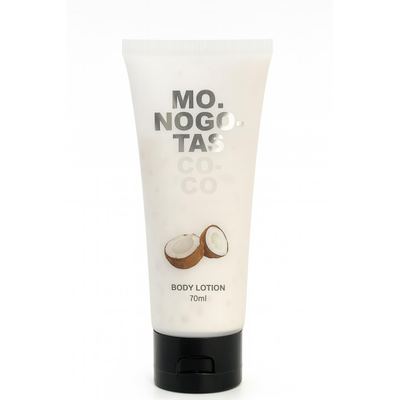 Monogotas Body Lotion – Coconut  دلّلي بشرتك بترطيب عميق مع لوشن الجسم برائحة جوز الهند من Monogotas الحجم: 70 مل