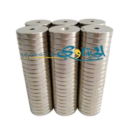 مغناطيس نيوديميوم دائري مثقوب