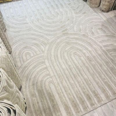 سجاد بكليه بصمة مقاس 120 × 180 لون بيج
