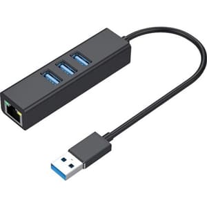 محول USB RJ45 سعة 1000 ميجابايت 3 منافذ USB3.0
