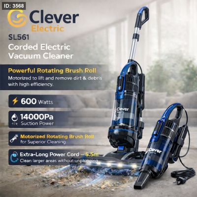 مكنسة كليفر كهربائية سلك – 600 واط (SL561) Clever SL561 Corded Electric Vacuum Cleaner – 600W