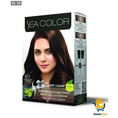 SEA COLOR صبغة شعر بني شوكولا 6/7 100مل