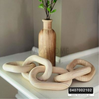جنزير خشب ديكور طول 65 سم