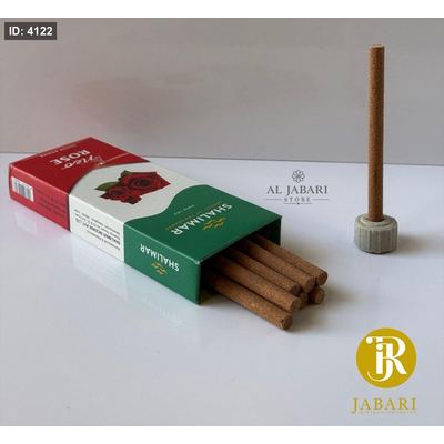 اعواد بخور SHALIMAR عريضة ( جوري ) 10 اعواد & قاعدة تثبيت