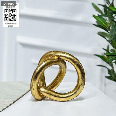 تحفة بولاريزن ذهبي شكل حلقات متداخلة كبير SM95/52 =ط9 =ط10