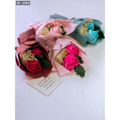 باقة ورد مع تغليف