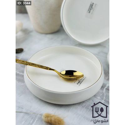 صحن بورسلان اوف وايت لف عالي حز ذهبي 23CM