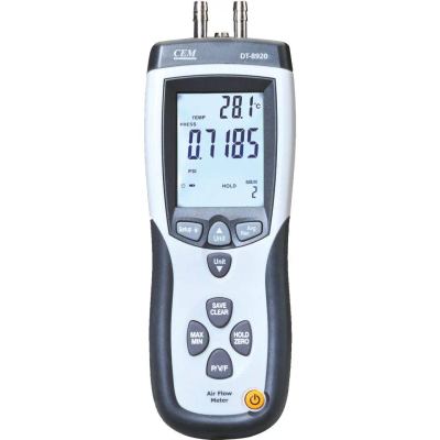 CEM DT-8920  Pressure and flow meter-جهاز قياس الضغط وتدفق الهواء